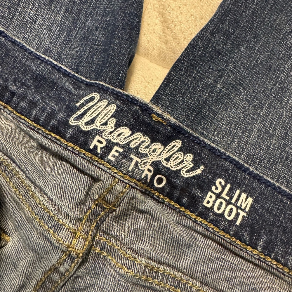 Wrangler Retro Slim Bootcut Jeans - Dark Blue